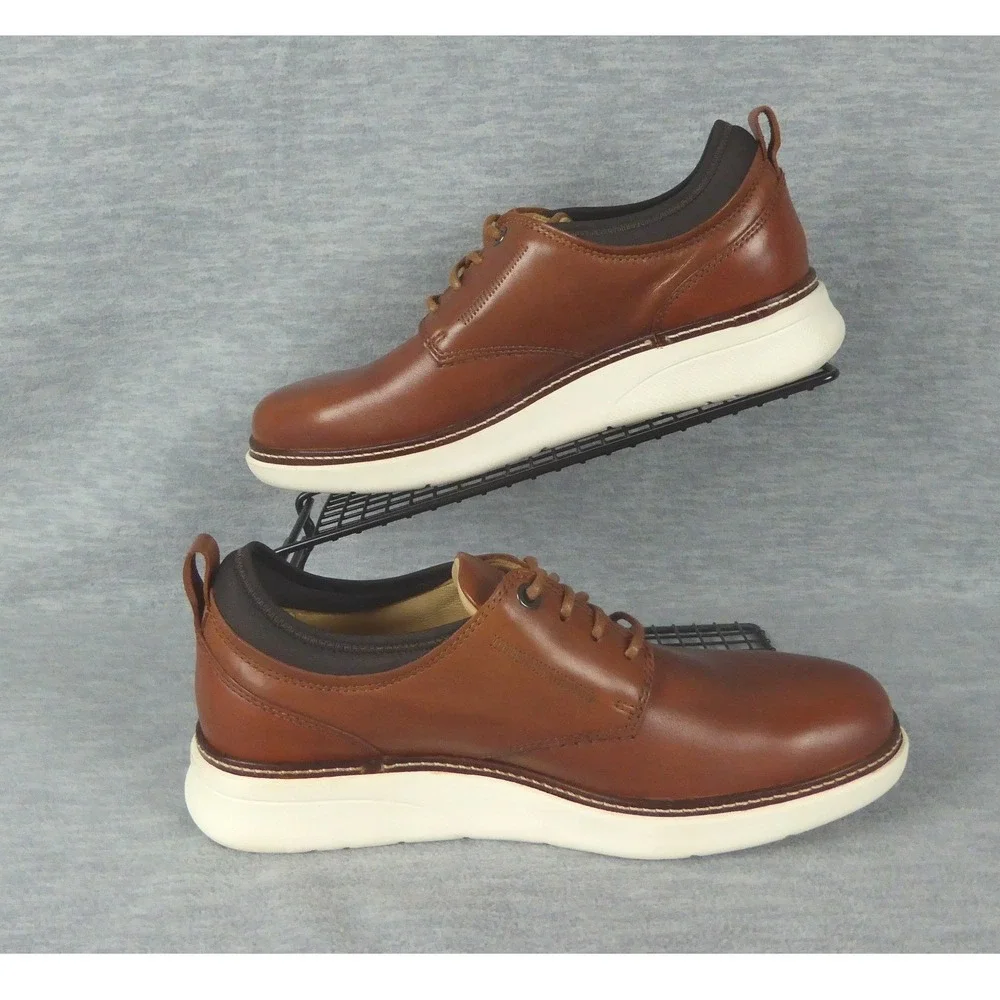 Samuel Hubbard Rafael Lace Up Tan Leather Mens Shoes M2165-083 8.5 Wide